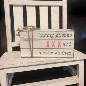 Easter Bunny Kisses and Wishes Sign